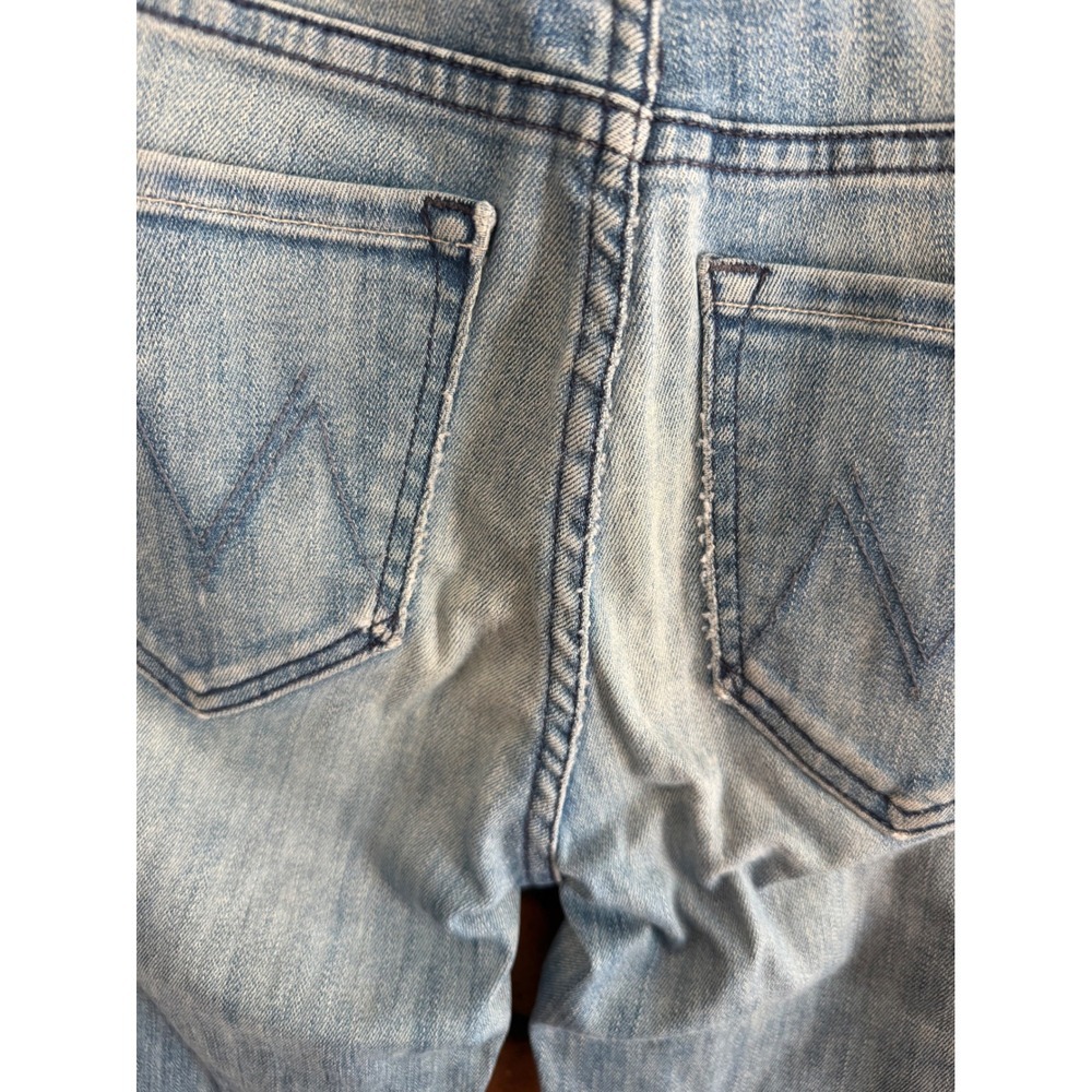 Mother Stunner Zip Ankle Step Fray Skinny High Rise Jeans Size 24 - Picture 4 of 7